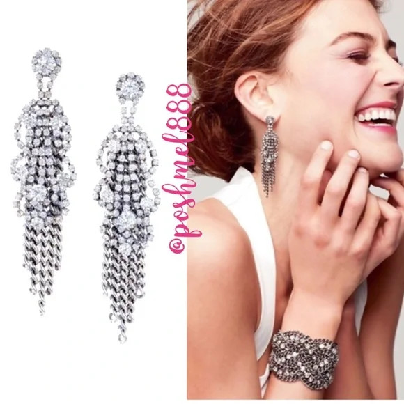 :: Stella & Dot Retired Petra Fringe Earrings - Picture 1 of 15